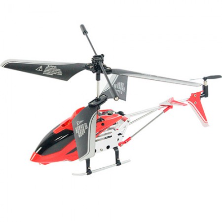 HELICOPTERO 3,5 CANAIS VERMELHOR C/ CONTROLE REMOTO